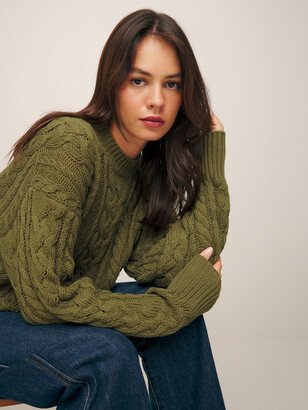 Sam Cotton Cashmere Oversized Crew Sweater-AA