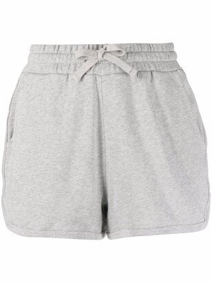 Drawstring-Waist Track Shorts-AD