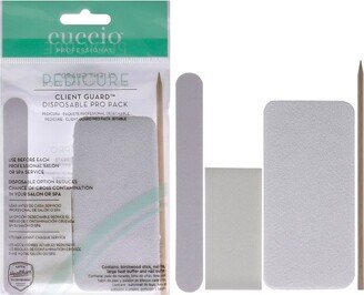 Cuccio Pedicure Client Guard Disposable Pro Pack - Foot Spa Pedicure Kit - 4 pc