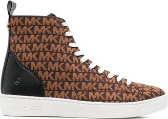 Edie knitted high-top sneakers