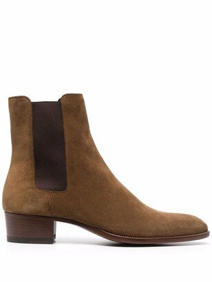 Wyatt 40mm suede Chelsea boots