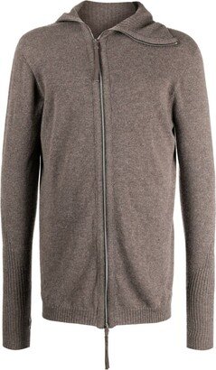 Cashmere Zip-Up Hoodie-AA