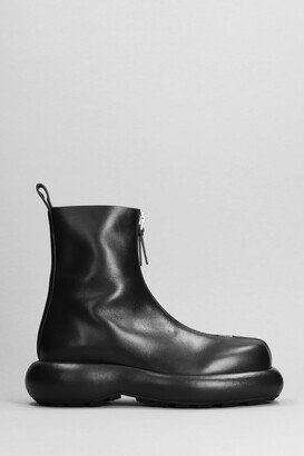 Combat Boots In Black Leather-AO