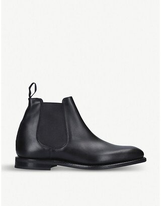 Mens Black Prenton Leather Chelsea Boots