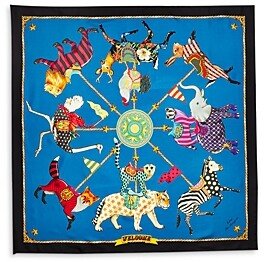 Animal Menagerie Silk Square Scarf