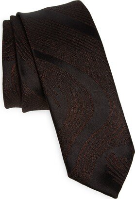 Metallic Jacquard Silk Blend Tie