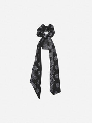 Stretch Fabric Scrunchie With All-over Bandana Print