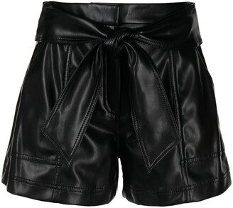 Simkhai Core Mari faux leather shorts