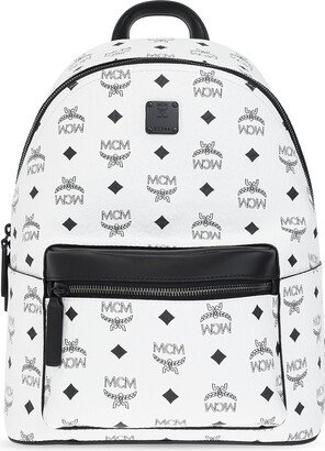 ‘Stark’ Backpack With Logo - White