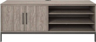 Somerton Credenza TV Stand for TVs up to 70 Light Brown Oak - Room & Joy