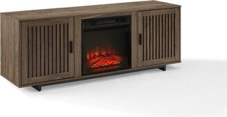 Silas 58 Low Profile Tv Stand with Fireplace