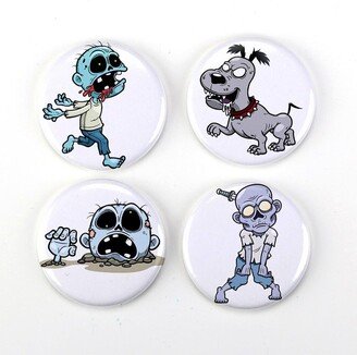 Buttonsmith® Zombies Magnet Set - Made in The Usa