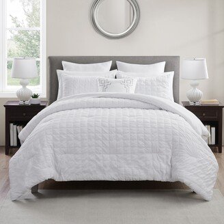 Tina Seersucker Bed-in-a-Bag Comforter Set