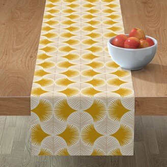 Table Runners: Tropical Geometry Table Runner, 90X16, Yellow