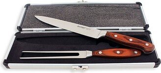 3-Piece Pakka Wood Carving Set With Wood Case