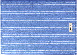 Blue & White Organic Cotton Bath Mat