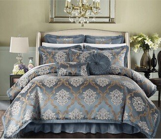 Antonio 13-pc. Blue Jacquard Bed-in-a-Bag Set