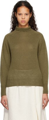 Khaki Lightweight Turtleneck