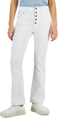 Juniors' High Rise Button-Fly Flared-Leg Jeans, Created for Macy's