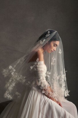 Blossom Veils Short Three-Dimensional Floral Veil