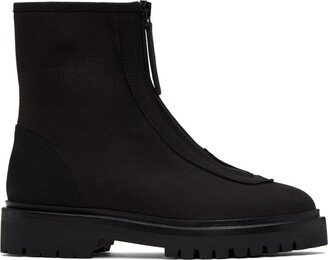 Black Zipper Boots