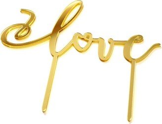 Love Script Cake Topper Party Decorations and Accessories