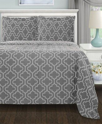 Trellis Full/Queen 3-Piece Duvet Cover Set