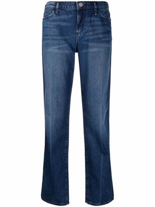 J15 relaxed-fit worn-wash jeans