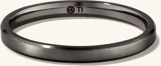 2mm Smooth Band Black Titanium