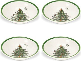 Christmas Tree Ascot Cereal Bowl, Set of 4, Service for 4