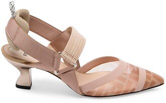 Colibri Mesh Slingback Pumps