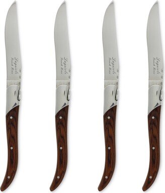 Laguiole Connoisseur Rosewood Steak Knives, Set of 4