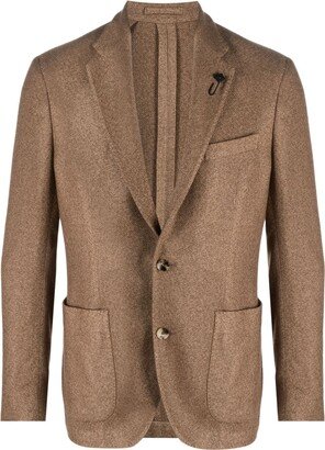 Single-Breasted Cashmere-Blend Blazer