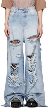 Blue Distressed Jeans-AE