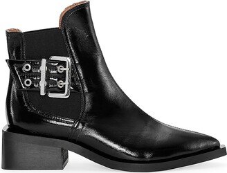 Chelsea Buckle Ankle Boots