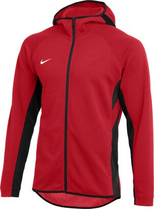 Men's Dri-FIT Showtime Full-Zip Basketball Hoodie in Red