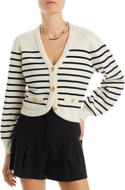 Nautical Stripe Cashmere Cardigan - 100% Exclusive