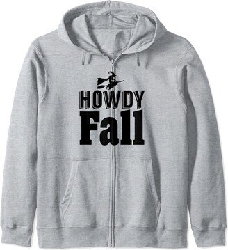 Howdy Fall - Funny Halloween Zip Hoodie