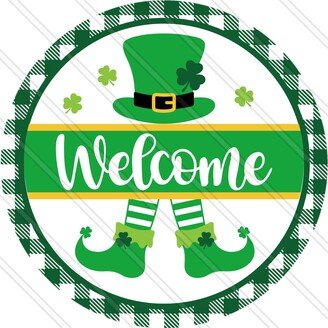 Welcome Sign - St. Patrick's Day Irish Patty's Leprechaun Metal