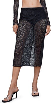 Lace Midi Skirt-AA