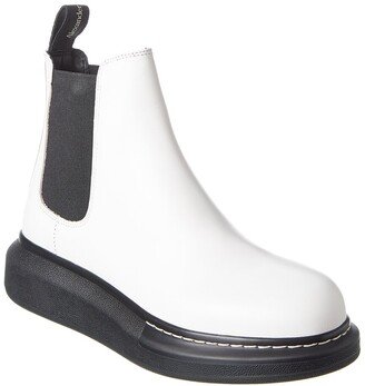 Contrast Leather Chelsea Boot-AC