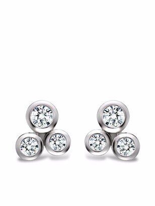 18kt white gold Bubbles diamond stud earrings