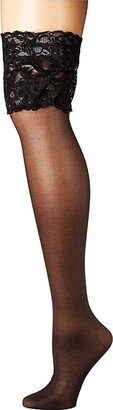 Seidenglatt 15 Stay Up Tights (Black) Hose