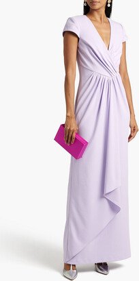 Draped crepe gown