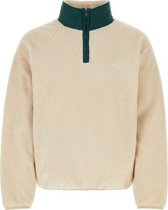 High-Neck Fleece Sweatshirt