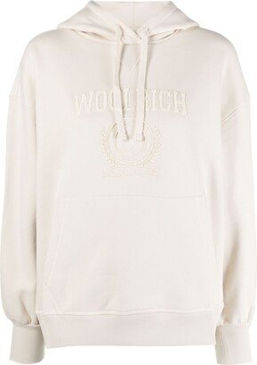 Logo-Embroidered Long-Sleeve Hoodie