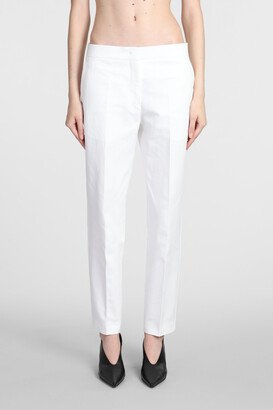 Pants In White Cotton