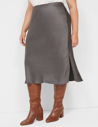 Bias-Cut Slip Satin Skirt