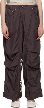 OPEN YY Brown Lettering Lounge Pants