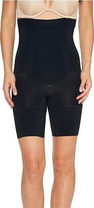 for Women Oncore High-Waisted Mid-Thigh Short (Very Black) Women's Underwear